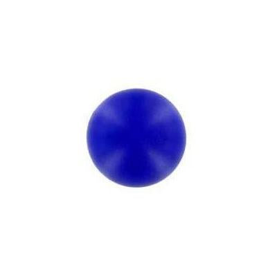 Round blue ball stressball shown without printed artwork on a white background