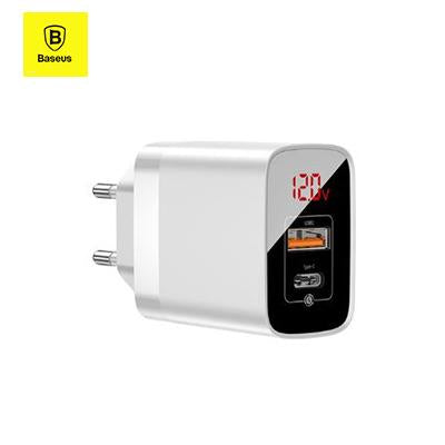 Baseus 18W Fast Charger with Digital Display | gifts shop