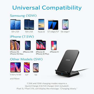 Anker PowerWave 7.5 Wireless Charging Stand 10W by Corporate Gift Store Singapore