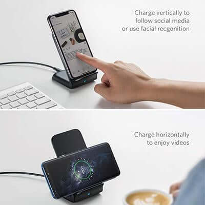 Anker PowerWave 7.5 Wireless Charging Stand 10W by Corporate Gift Store Singapore