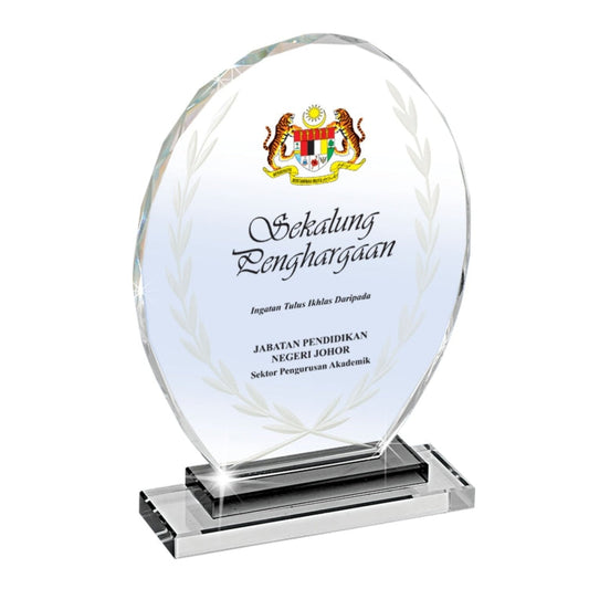 Round Crystal Award by Corporate Gift Store Singapore