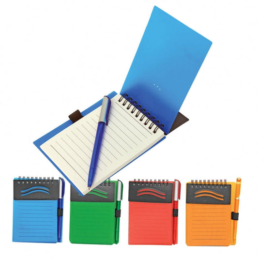 Plastic Notebook With Pen by Corporate Gift Store Singapore