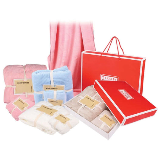 2pcs Towel Gift Set with Box by Corporate Gift Store Singapore