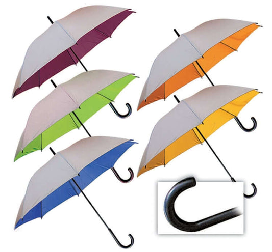24'' Straight Umbrella with Inner Colours by Corporate Gift Store Singapore