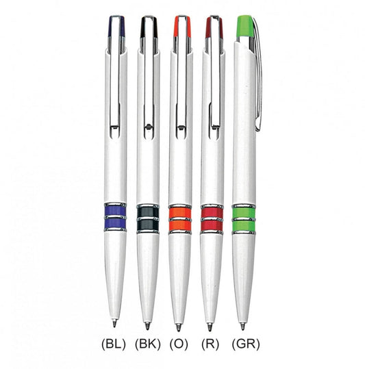Silver Plastic Pen by Corporate Gift Store Singapore