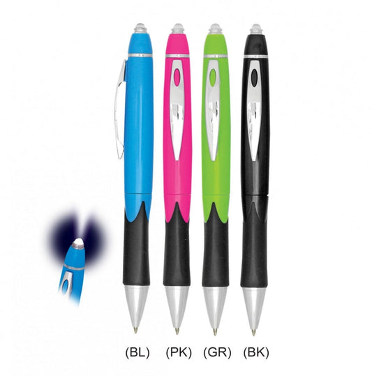 Plastic Pen with Light by Corporate Gift Store Singapore