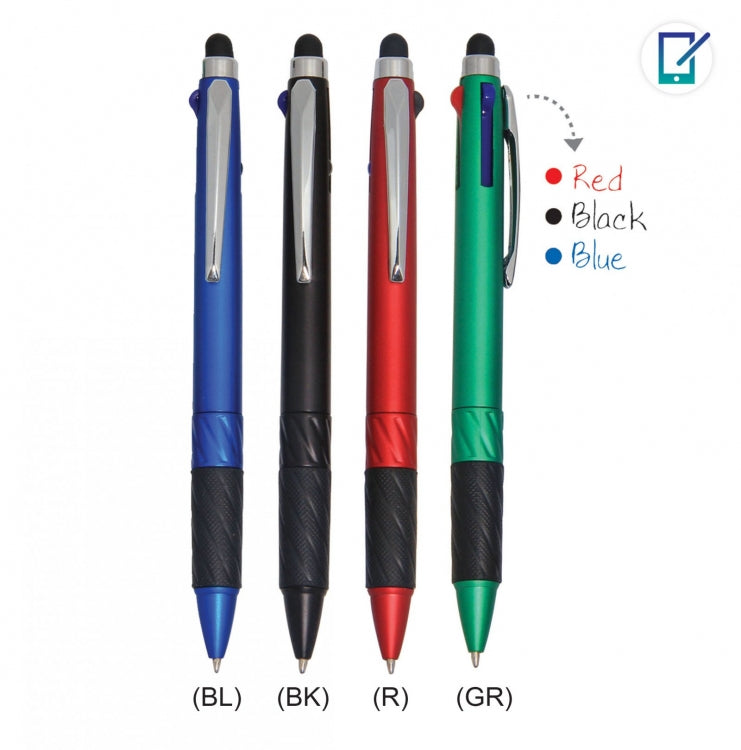 Tri Colours Stylus Pen by Corporate Gift Store Singapore