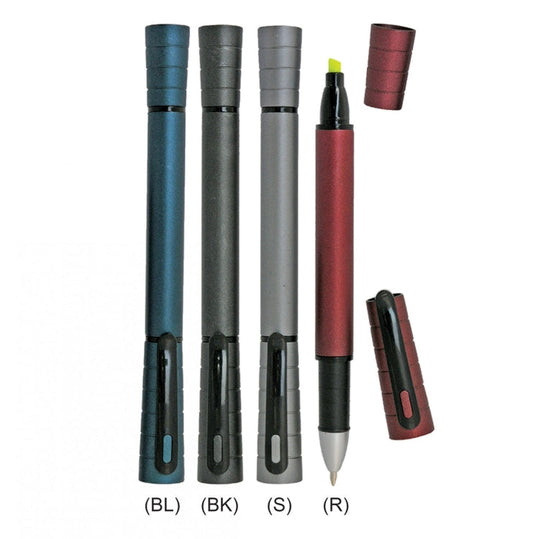 Plastic Ball Pen with Highlighter by Corporate Gift Store Singapore