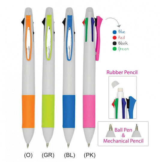 4 in 1 Ball Pen with Mechanical Pencil by Corporate Gift Store Singapore