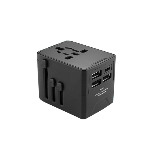 World Travel Adaptor with Type C Port by Corporate Gift Store Singapore