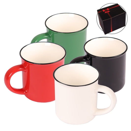430ml Ceramic Mug with Black Rim by Corporate Gift Store Singapore