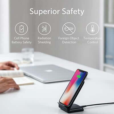 Anker PowerWave 7.5 Wireless Charging Stand 10W by Corporate Gift Store Singapore