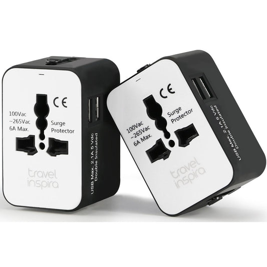 Dual USB Port Travel Adapter by Corporate Gift Store Singapore