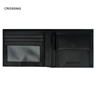 Crossing Infinite Bi-Fold Leather Wallet With Window And Coin Pocket RFID