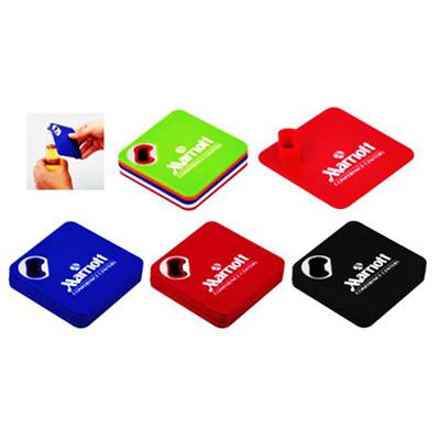4pcs Coaster Set with Bottle Opener by Corporate Gift Store Singapore