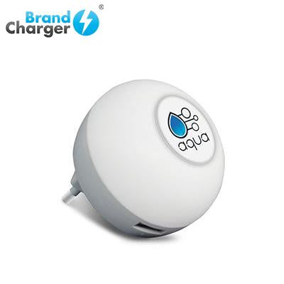 BrandCharger Glow2 Wall Plug USB Charger with Night light by Corporate Gift Store Singapore