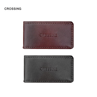 Crossing Antique Leather Money Clip by Corporate Gift Store Singapore
