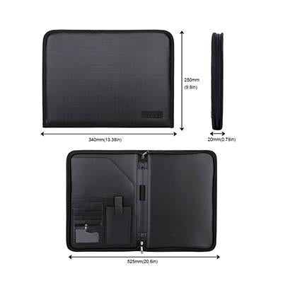 A4 Zipper Portfolio with Tablet Pocket by Corporate Gift Store Singapore