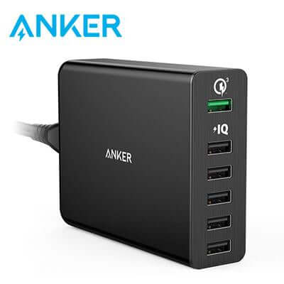 Anker PowerPort+ 6 Ports 60W With Quick Charge 3.0 Charging Station by Corporate Gift Store Singapore