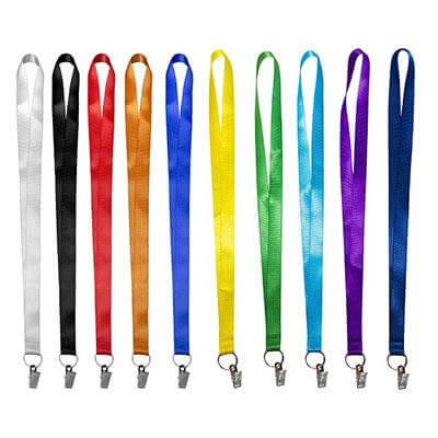 20mm Nylon Lanyard with Square Clip by Corporate Gift Store Singapore