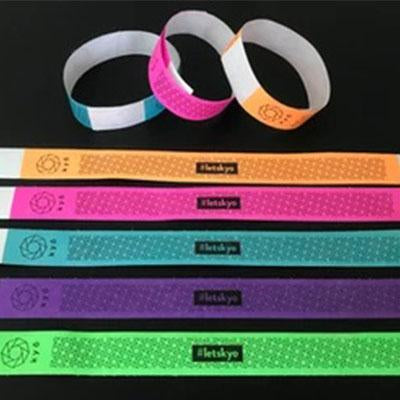 Solid Colored TYVEK Wristbands by Corporate Gift Store Singapore