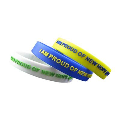 Custom Embossed Printed Silicone Wristband by Corporate Gift Store Singapore