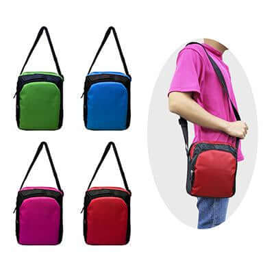 2 Tone Sling Pouch with 2 Zipper Compartments by Corporate Gift Store Singapore