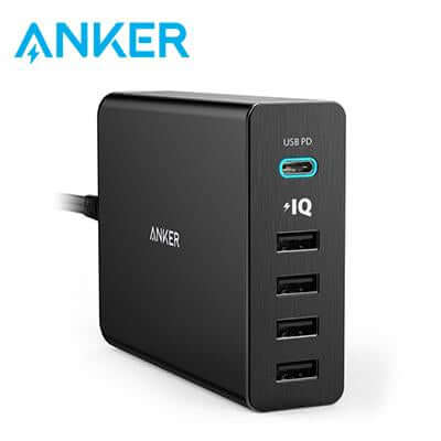 Anker PowerPort+ 5 Ports USB-C 60W With PowerIQ™ Charging Station by Corporate Gift Store Singapore