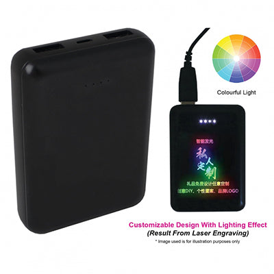 Mini Powerbank with LED by Corporate Gift Store Singapore