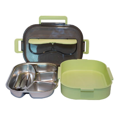 Stainless Steel Lunch Box with cutlery