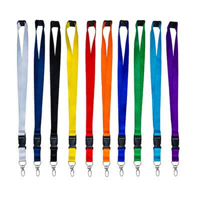 20mm Nylon Lanyard with safety breakaway and buckle by Corporate Gift Store Singapore