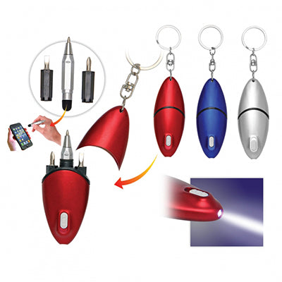Keychain Tool Kit with LED Light by Corporate Gift Store Singapore