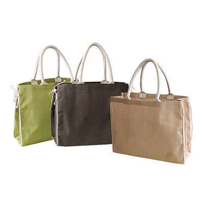 Eco Friendly Trendy Jute String Tote Bag by Corporate Gift Store Singapore