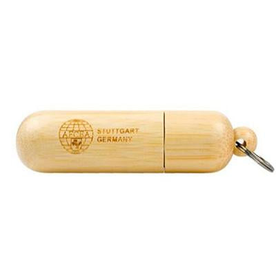 Cylinder-shaped Wooden USB Drive | gifts shop