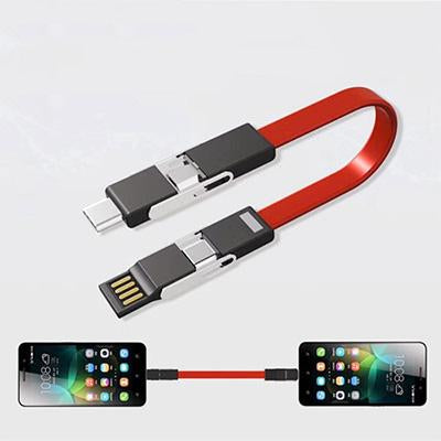 4 in 1 Magnetic Keychain USB Charging Cable by Corporate Gift Store Singapore