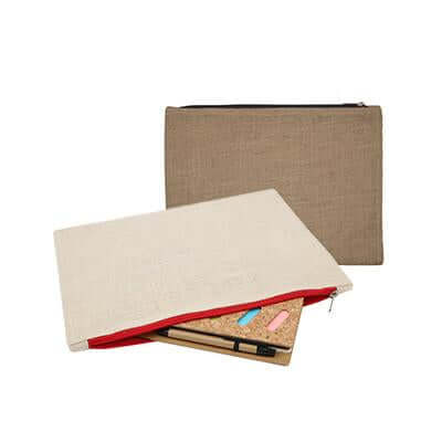 Eco Friendly Jute and Canvas Pouch by Corporate Gift Store Singapore