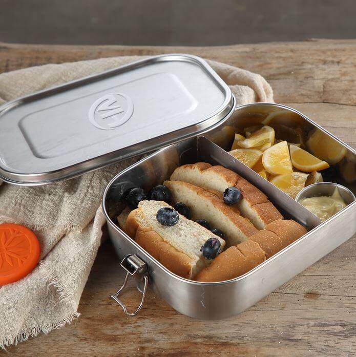 Stainless Steel Food Container Lunch Box with Compartment by Corporate Gift Store Singapore