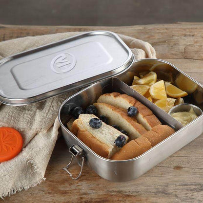 Stainless Steel Food Container Lunch Box with Compartment by Corporate Gift Store Singapore