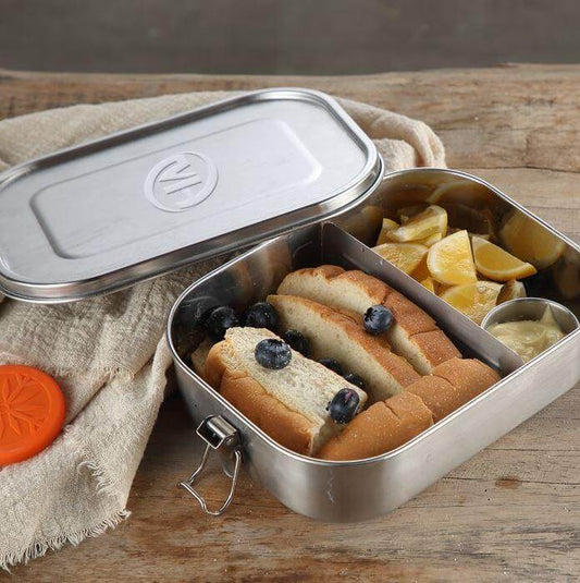 Stainless Steel Food Container Lunch Box with Compartment by Corporate Gift Store Singapore