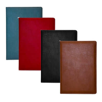 A5 Saddle Stitched PU Notebook by Corporate Gift Store Singapore