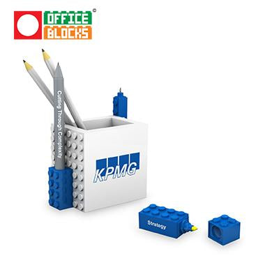 Office Blocks 4 in 1 Pen Pot Stationery Set by Corporate Gift Store Singapore