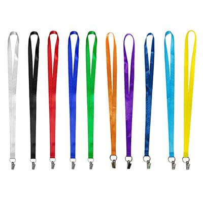 15mm Nylon Lanyard with Square Clip by Corporate Gift Store Singapore