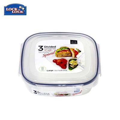 Lock & Lock Classic Food Container with 3 Dividers 1.5L by Corporate Gift Store Singapore
