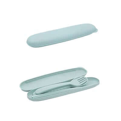Eco Friendly Wheat Straw Portable Travel Cutlery Set by Corporate Gift Store Singapore