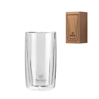 Double Wall Drinking Glass by Corporate Gift Store Singapore