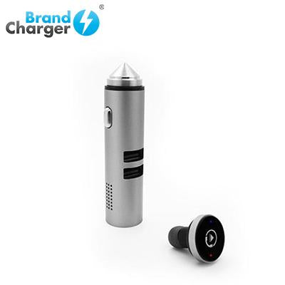 BrandCharger Talky Car USB Charger with Wireless Earpiece by Corporate Gift Store Singapore