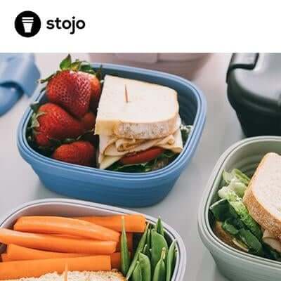 Stojo Silicone Collapsible Snack box, 24oz (0.7L) by Corporate Gift Store Singapore
