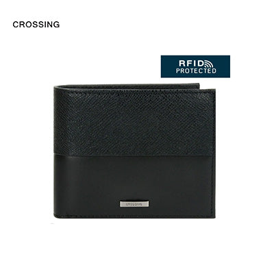 Crossing Infinite Bi-Fold Leather Wallet [18 Card Slots] RFID by Corporate Gift Store Singapore