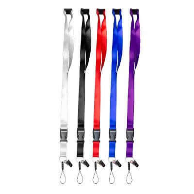 20mm Nylon Lanyard with safety breakaway, buckle and Handphone Clip by Corporate Gift Store Singapore