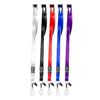 20mm Nylon Lanyard with safety breakaway, buckle and Handphone Clip | gifts shop